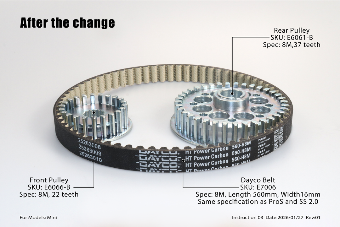 E6067 - Drive Belt 15mm(Old version)- Mini