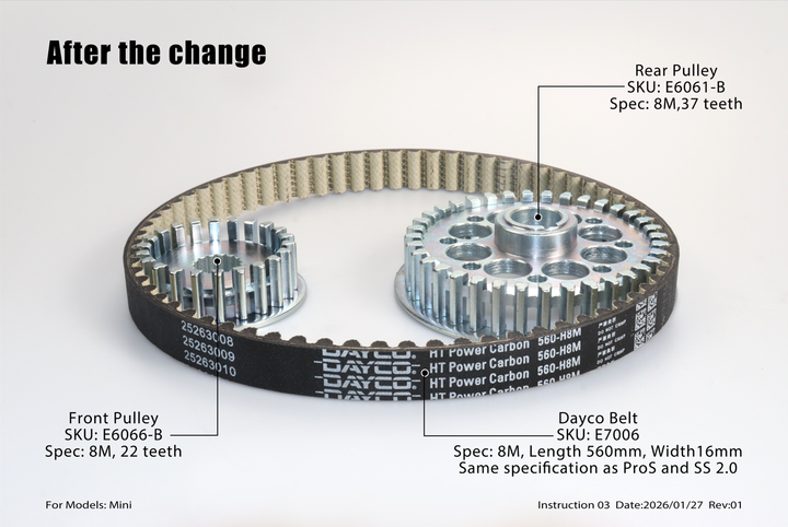 E6067 - Drive Belt 15mm(Old version)- Mini