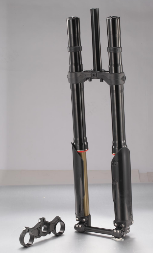 SHE8077 Front Fork FST (with  L&R Fork Protector, Bolts Kit,  Tapered Roller Bearing, FST Front Wheel Axle) SR/SS3.0 2027/SE Pro