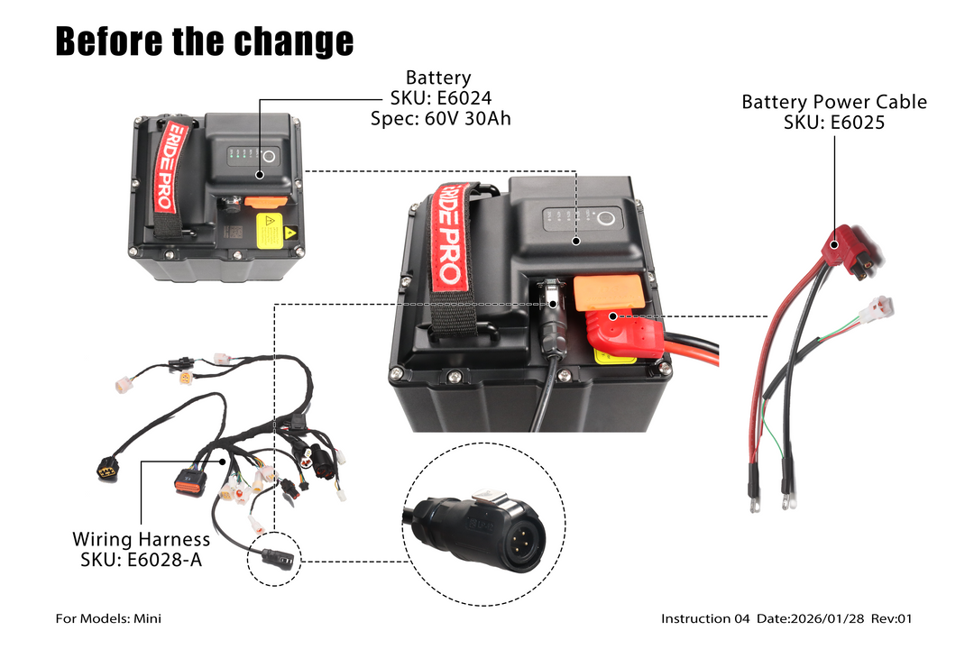 E6028 - Main Wiring Harness(Old Connector) - Mini
