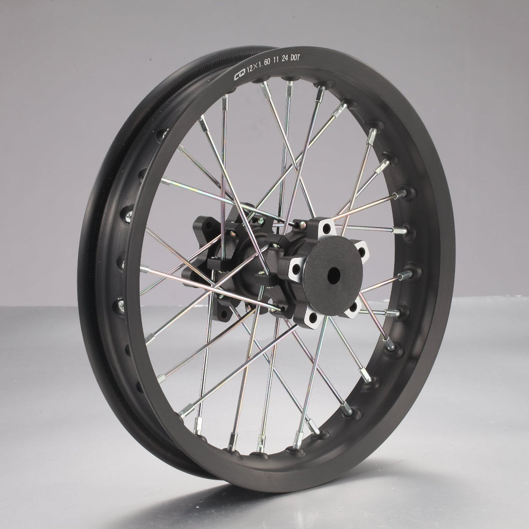 Rear Wheel Rim Assembly+ rim stripe+Rear wheel axel bush*2 - MINI