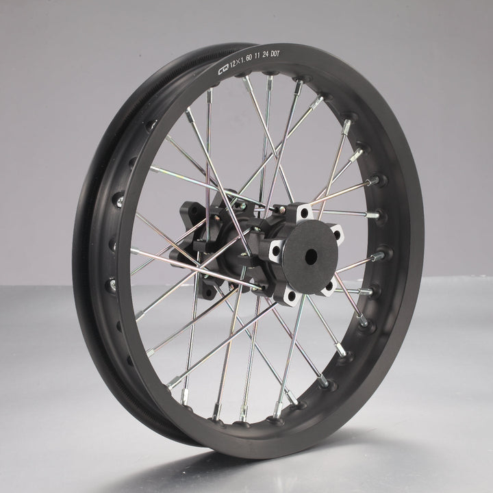Rear Wheel Rim Assembly+ rim stripe+Rear wheel axel bush*2 - MINI