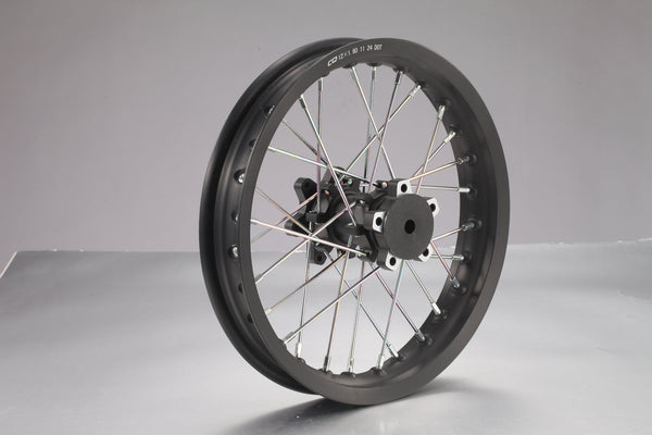 SHE7931 - Front Wheel Rim Assembly + rim stripe+ Front wheel axel bush - MINI