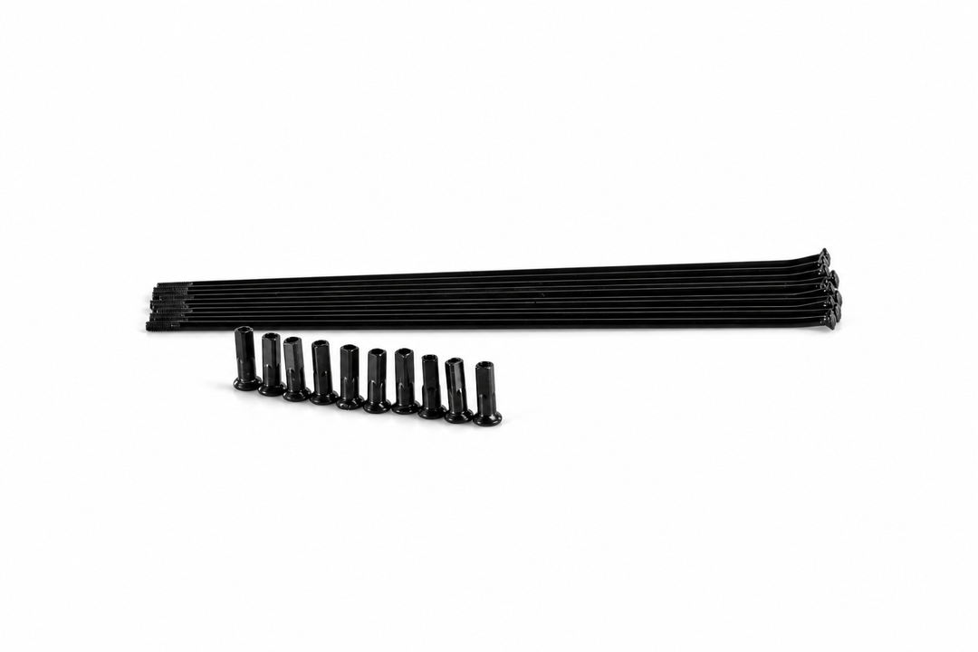 SHE8013 - Juego de 10 radios con cabecillas para llanta trasera de 18” - SS3.0/SR