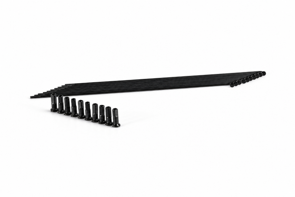 SHE8017 - Juego de radios de 19" para rueda delantera con cabecillas (10 unidades/juego) - SS2.0